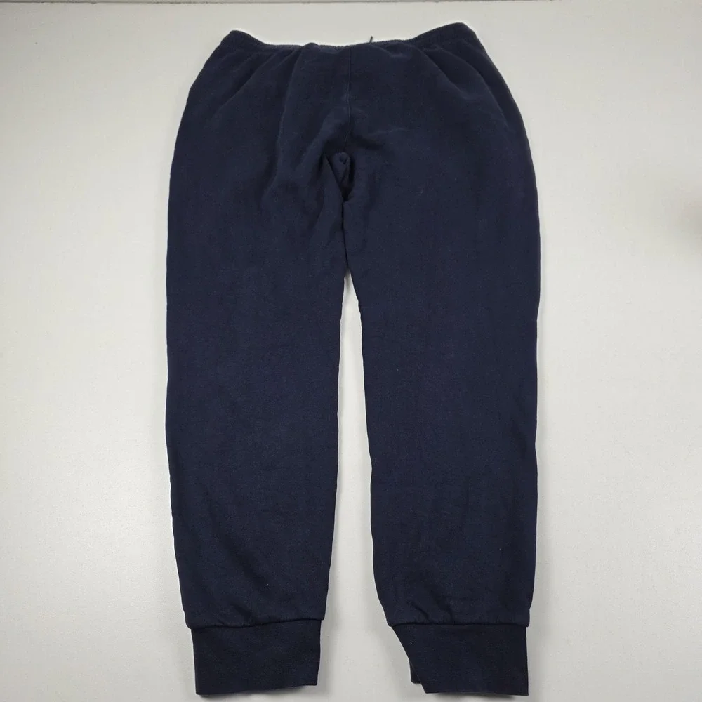 Lacoste Sport Sweatpants Mens XL Blue Fleece Joggers Drawstring Pockets Logo